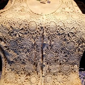 Misses Crocheted Cotton Vest